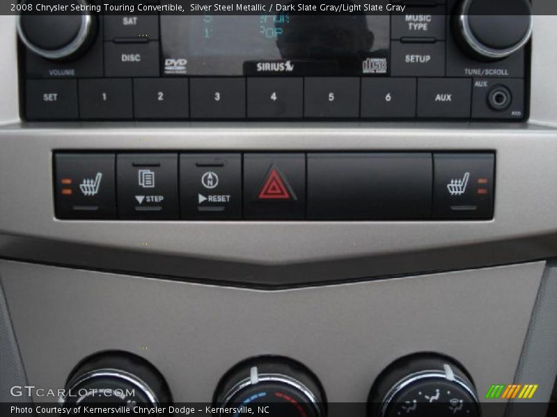 Silver Steel Metallic / Dark Slate Gray/Light Slate Gray 2008 Chrysler Sebring Touring Convertible