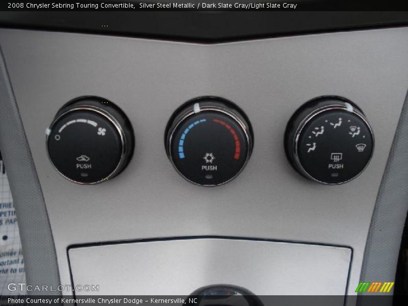 Silver Steel Metallic / Dark Slate Gray/Light Slate Gray 2008 Chrysler Sebring Touring Convertible