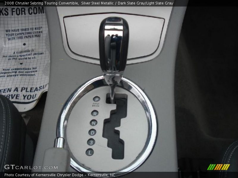 Silver Steel Metallic / Dark Slate Gray/Light Slate Gray 2008 Chrysler Sebring Touring Convertible