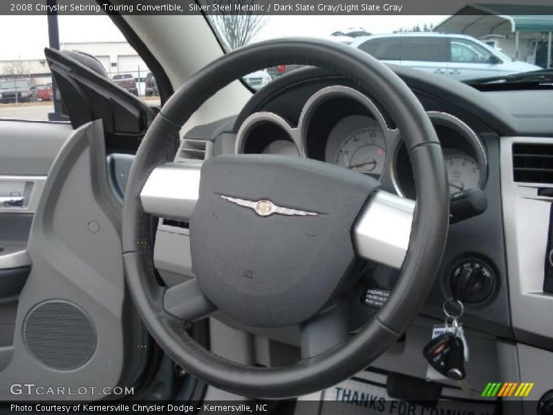 Silver Steel Metallic / Dark Slate Gray/Light Slate Gray 2008 Chrysler Sebring Touring Convertible