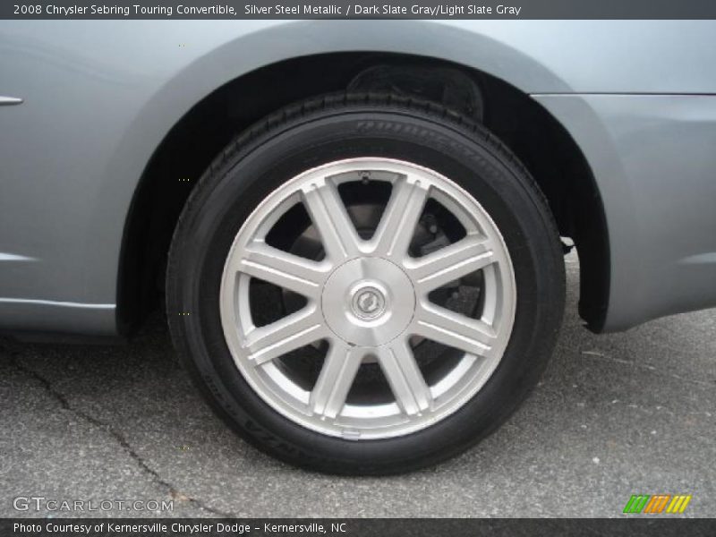 Silver Steel Metallic / Dark Slate Gray/Light Slate Gray 2008 Chrysler Sebring Touring Convertible