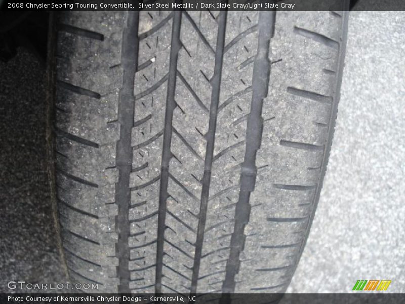 Silver Steel Metallic / Dark Slate Gray/Light Slate Gray 2008 Chrysler Sebring Touring Convertible