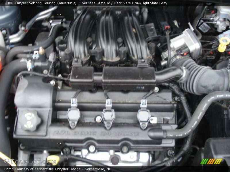 Silver Steel Metallic / Dark Slate Gray/Light Slate Gray 2008 Chrysler Sebring Touring Convertible