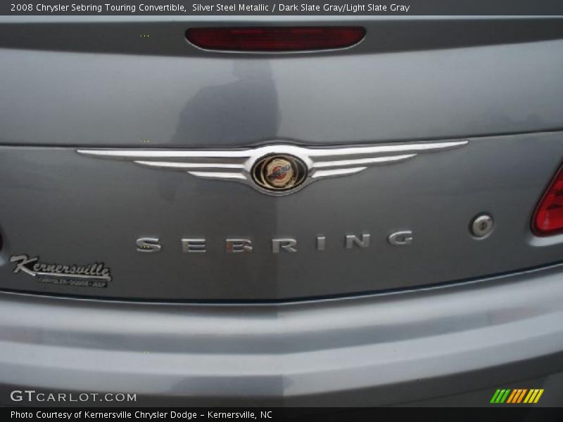Silver Steel Metallic / Dark Slate Gray/Light Slate Gray 2008 Chrysler Sebring Touring Convertible