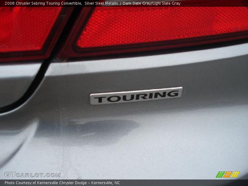 Silver Steel Metallic / Dark Slate Gray/Light Slate Gray 2008 Chrysler Sebring Touring Convertible