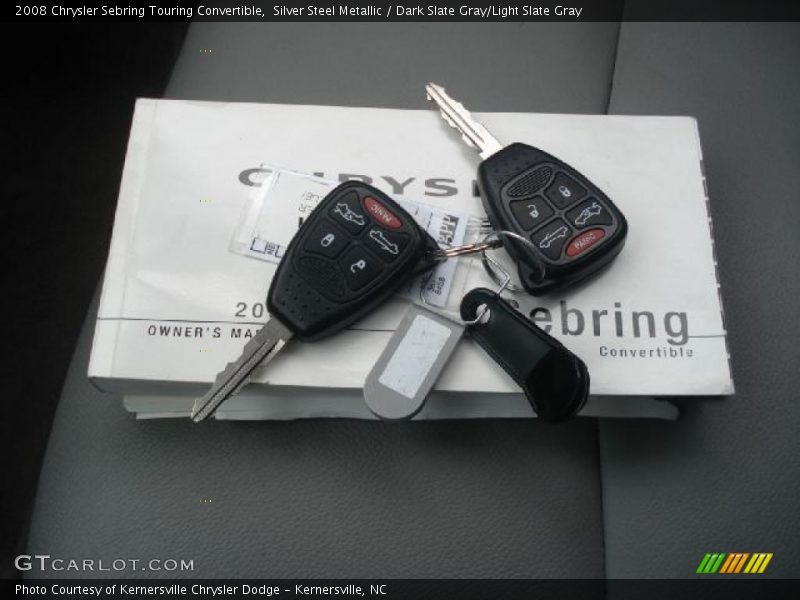 Silver Steel Metallic / Dark Slate Gray/Light Slate Gray 2008 Chrysler Sebring Touring Convertible
