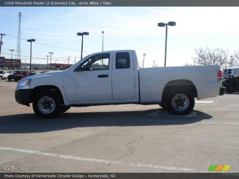 Arctic White / Slate 2008 Mitsubishi Raider LS Extended Cab