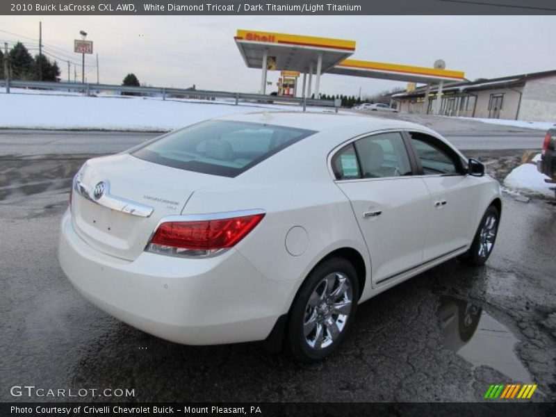 White Diamond Tricoat / Dark Titanium/Light Titanium 2010 Buick LaCrosse CXL AWD