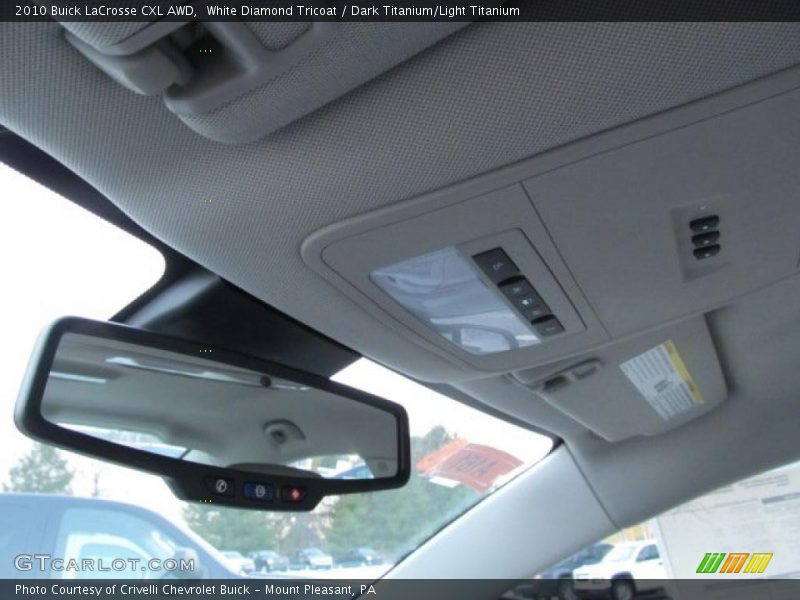 White Diamond Tricoat / Dark Titanium/Light Titanium 2010 Buick LaCrosse CXL AWD