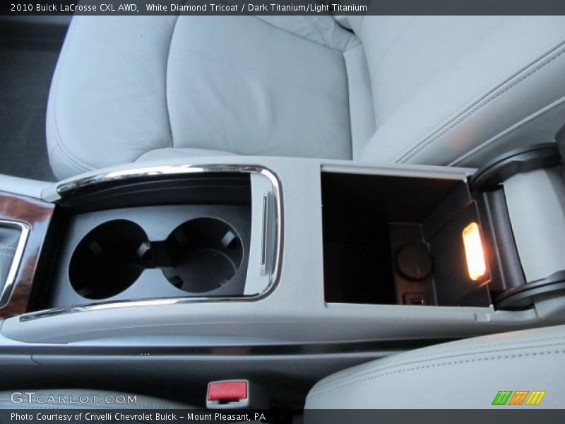 White Diamond Tricoat / Dark Titanium/Light Titanium 2010 Buick LaCrosse CXL AWD