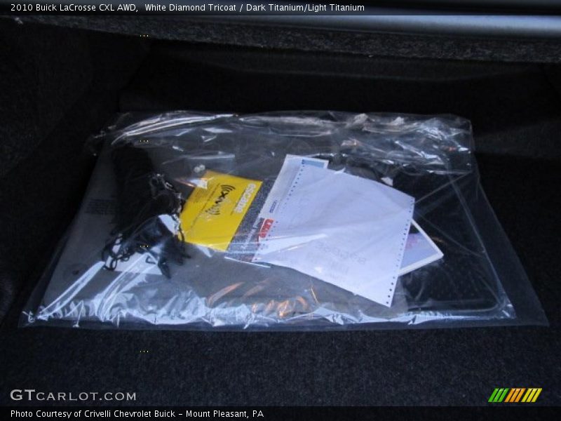 White Diamond Tricoat / Dark Titanium/Light Titanium 2010 Buick LaCrosse CXL AWD