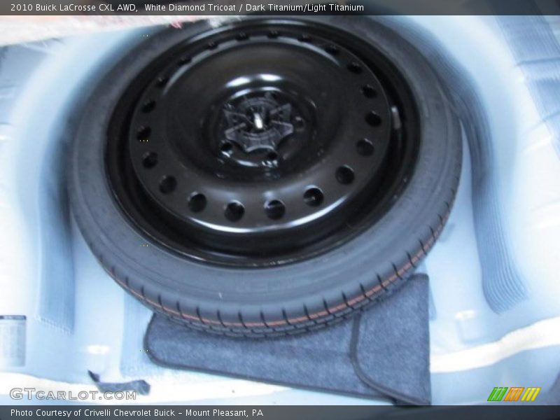 White Diamond Tricoat / Dark Titanium/Light Titanium 2010 Buick LaCrosse CXL AWD