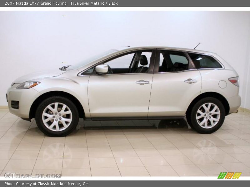 True Silver Metallic / Black 2007 Mazda CX-7 Grand Touring