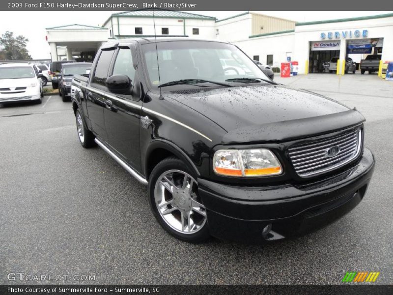 Black / Black/Silver 2003 Ford F150 Harley-Davidson SuperCrew