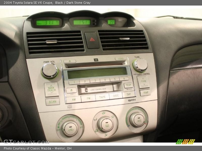 Black / Dark Stone Gray 2004 Toyota Solara SE V6 Coupe