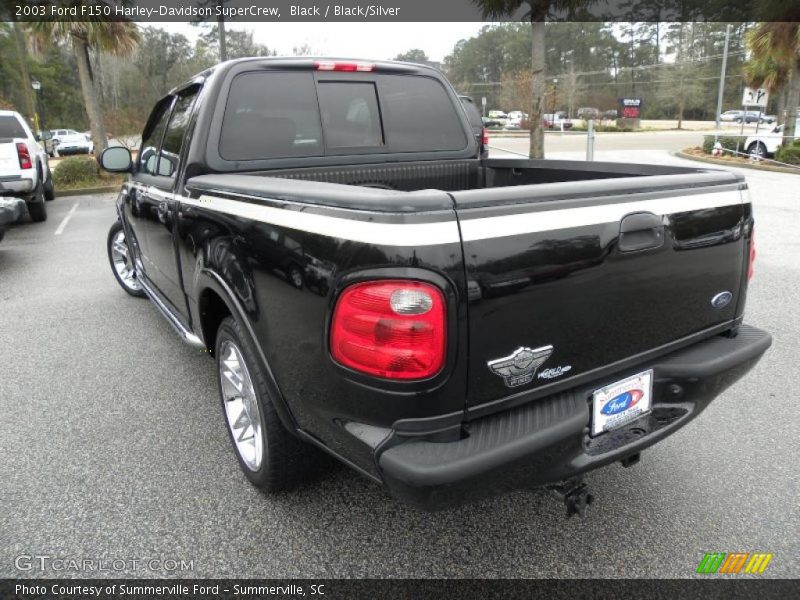 Black / Black/Silver 2003 Ford F150 Harley-Davidson SuperCrew