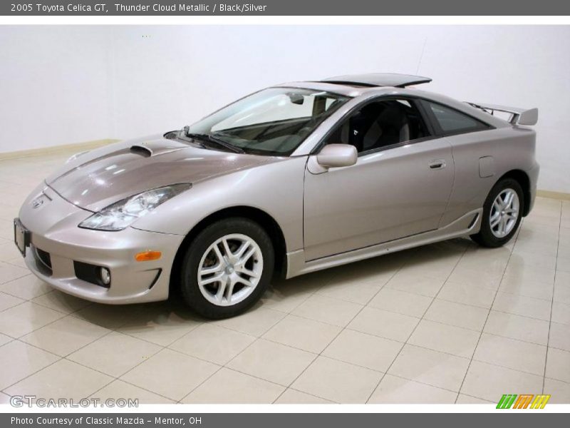Thunder Cloud Metallic / Black/Silver 2005 Toyota Celica GT
