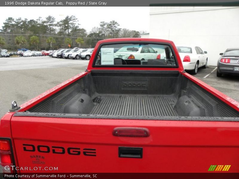 Poppy Red / Slate Gray 1996 Dodge Dakota Regular Cab