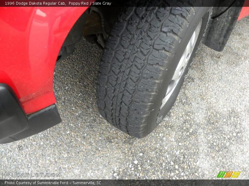 Poppy Red / Slate Gray 1996 Dodge Dakota Regular Cab