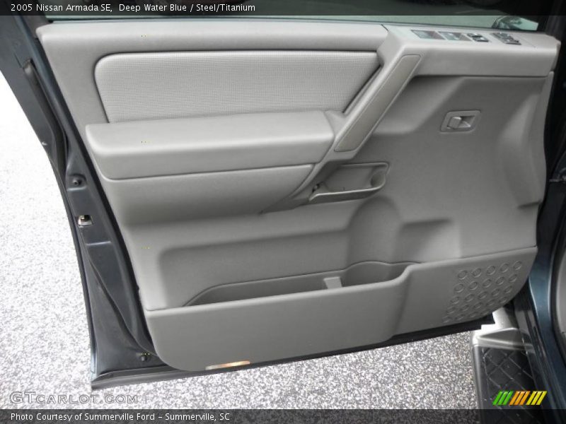 Deep Water Blue / Steel/Titanium 2005 Nissan Armada SE