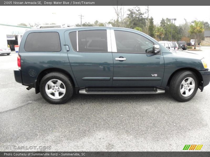 Deep Water Blue / Steel/Titanium 2005 Nissan Armada SE