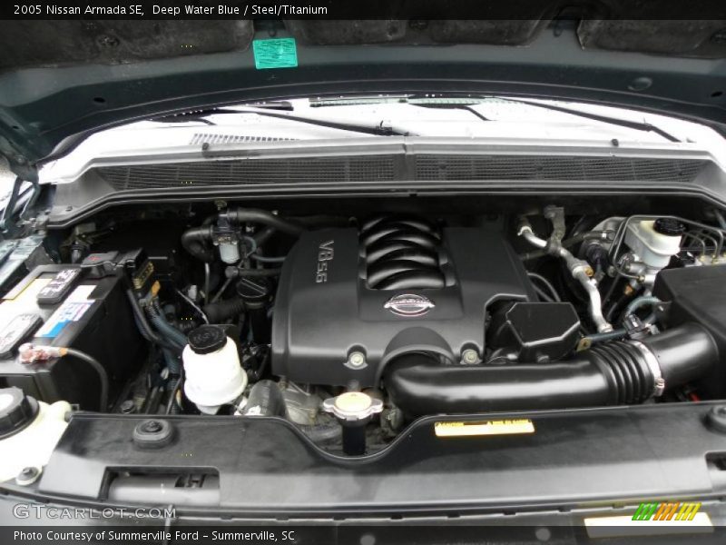 Deep Water Blue / Steel/Titanium 2005 Nissan Armada SE