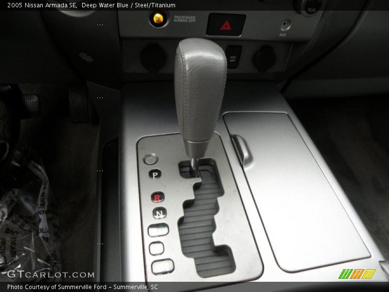 Deep Water Blue / Steel/Titanium 2005 Nissan Armada SE