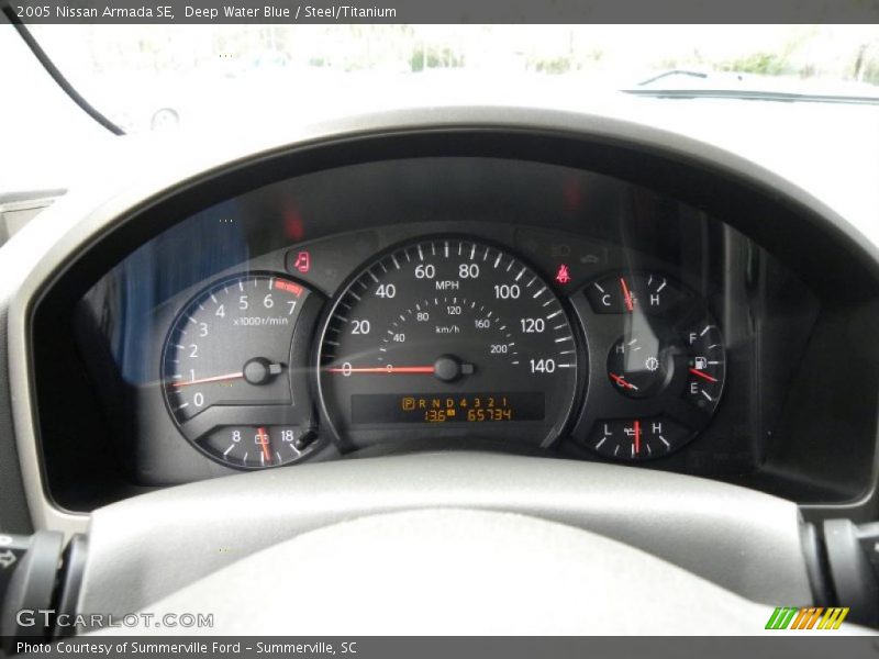 Deep Water Blue / Steel/Titanium 2005 Nissan Armada SE