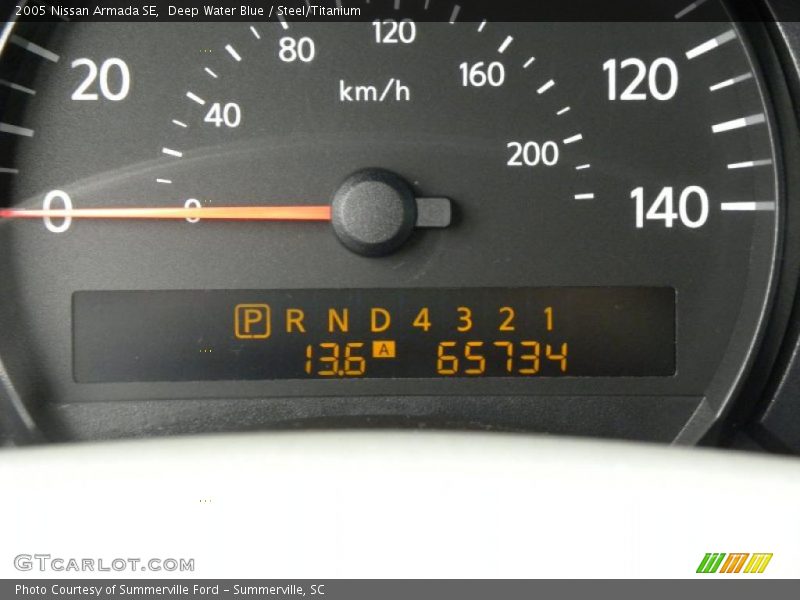 Deep Water Blue / Steel/Titanium 2005 Nissan Armada SE