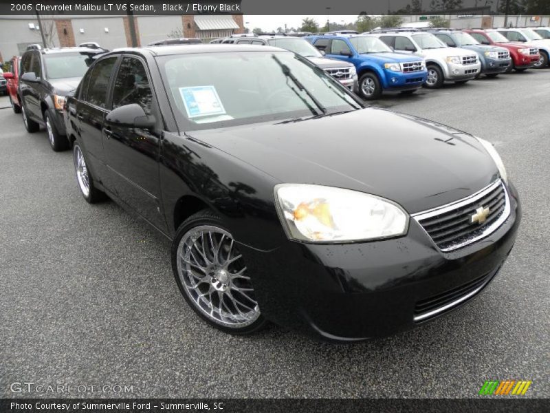 Black / Ebony Black 2006 Chevrolet Malibu LT V6 Sedan