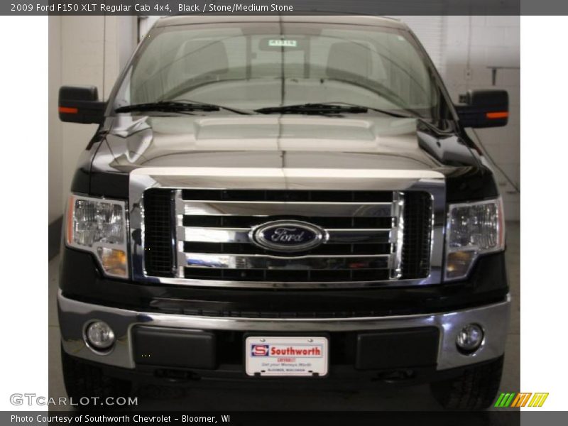 Black / Stone/Medium Stone 2009 Ford F150 XLT Regular Cab 4x4