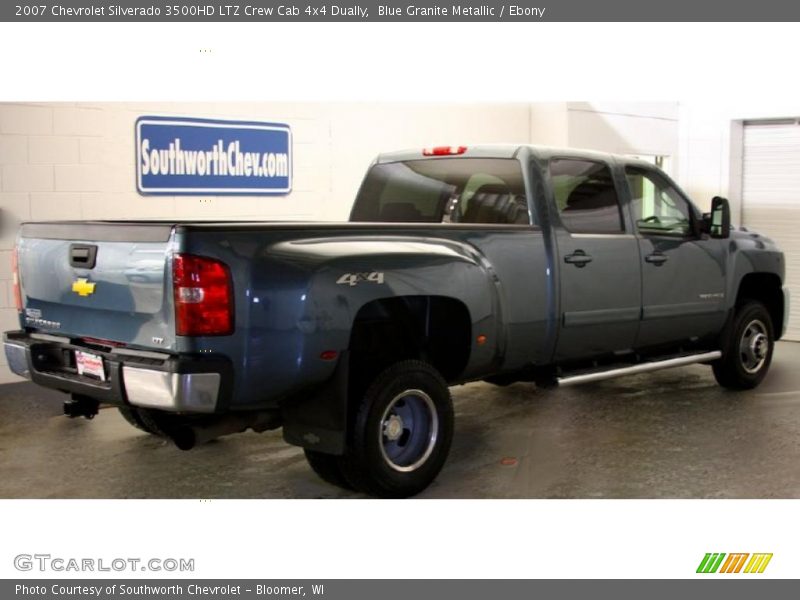 Blue Granite Metallic / Ebony 2007 Chevrolet Silverado 3500HD LTZ Crew Cab 4x4 Dually