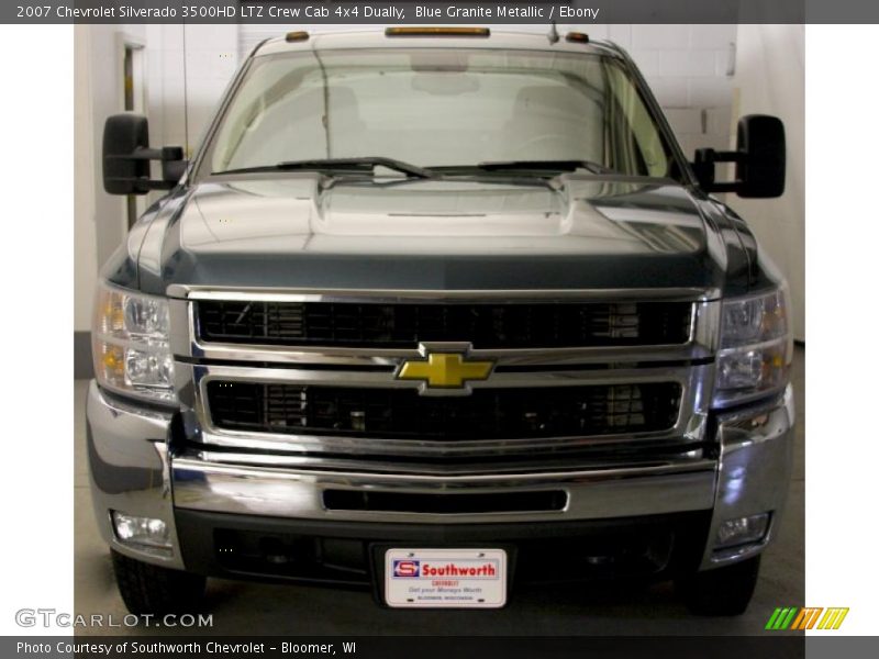 Blue Granite Metallic / Ebony 2007 Chevrolet Silverado 3500HD LTZ Crew Cab 4x4 Dually