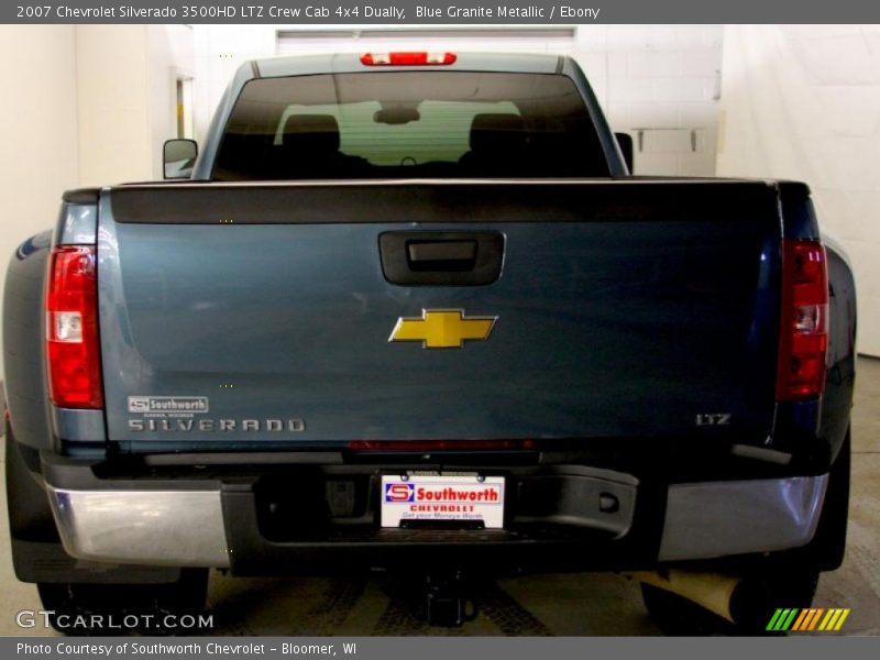 Blue Granite Metallic / Ebony 2007 Chevrolet Silverado 3500HD LTZ Crew Cab 4x4 Dually