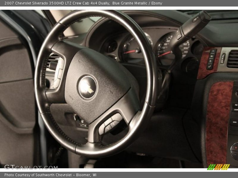 Blue Granite Metallic / Ebony 2007 Chevrolet Silverado 3500HD LTZ Crew Cab 4x4 Dually