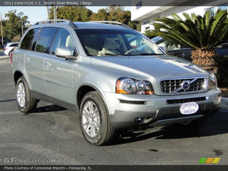 Electric Silver Metallic / Beige 2011 Volvo XC90 3.2