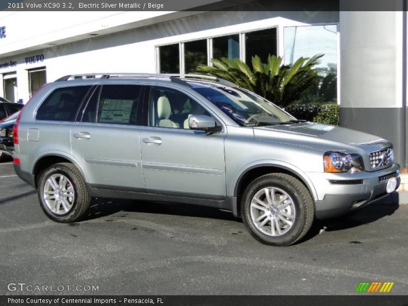 Electric Silver Metallic / Beige 2011 Volvo XC90 3.2
