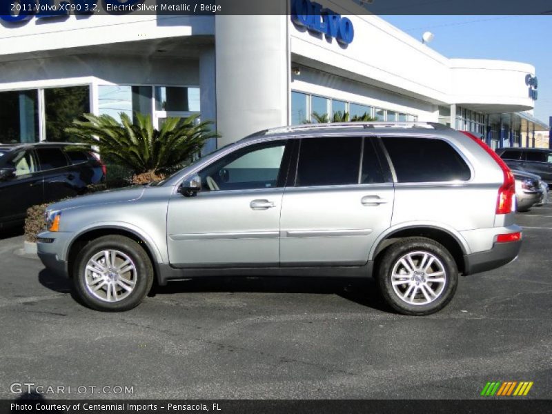 Electric Silver Metallic / Beige 2011 Volvo XC90 3.2