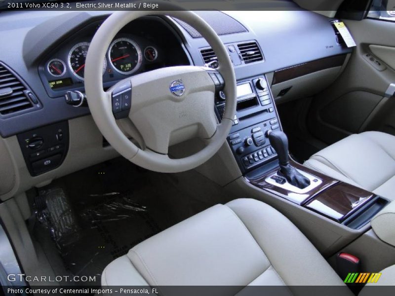 Electric Silver Metallic / Beige 2011 Volvo XC90 3.2