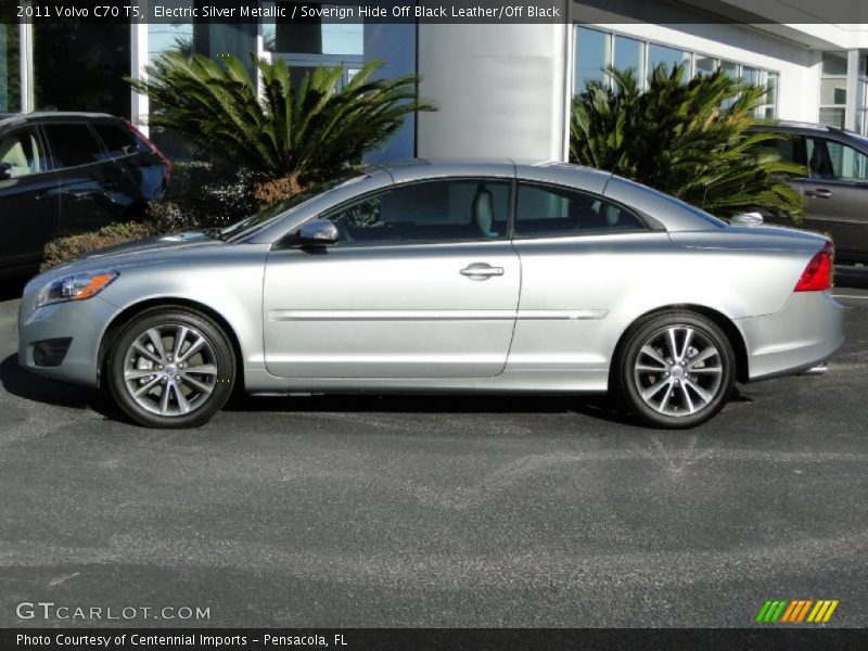Electric Silver Metallic / Soverign Hide Off Black Leather/Off Black 2011 Volvo C70 T5