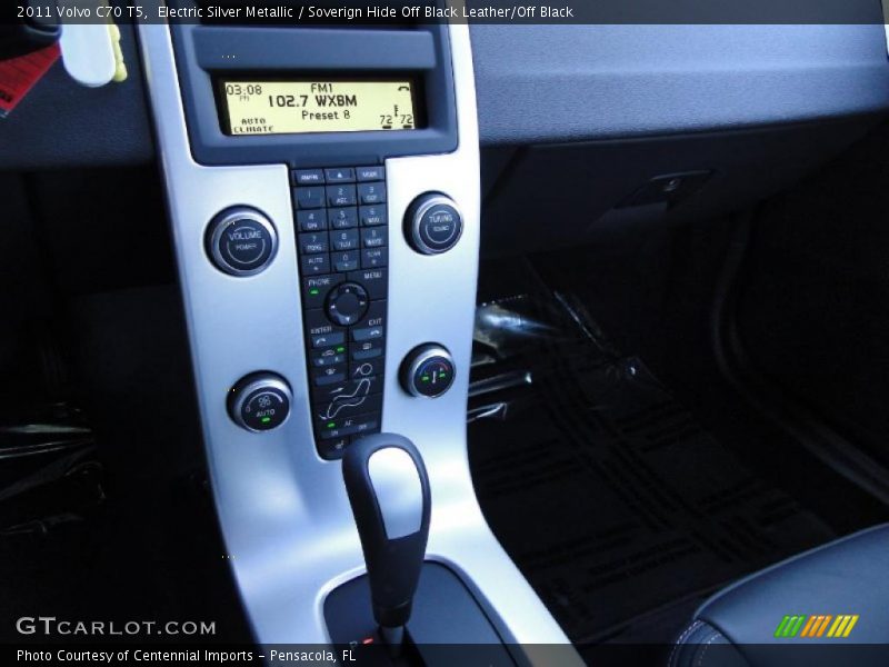 Electric Silver Metallic / Soverign Hide Off Black Leather/Off Black 2011 Volvo C70 T5