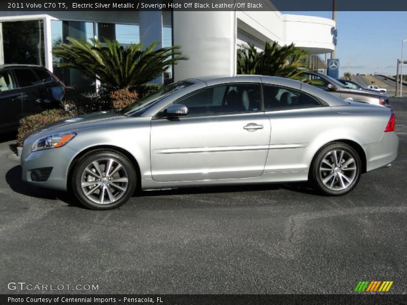 Electric Silver Metallic / Soverign Hide Off Black Leather/Off Black 2011 Volvo C70 T5