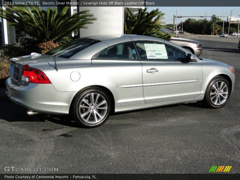 Electric Silver Metallic / Soverign Hide Off Black Leather/Off Black 2011 Volvo C70 T5