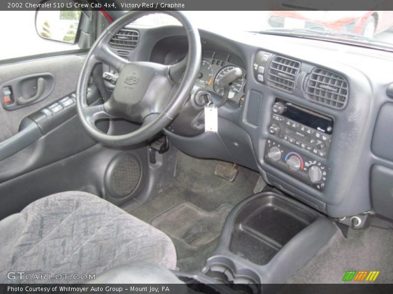 Victory Red / Graphite 2002 Chevrolet S10 LS Crew Cab 4x4