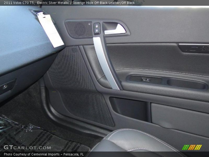 Electric Silver Metallic / Soverign Hide Off Black Leather/Off Black 2011 Volvo C70 T5