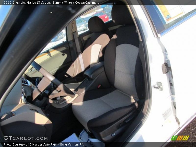 Summit White / Cocoa/Cashmere 2010 Chevrolet Malibu LT Sedan