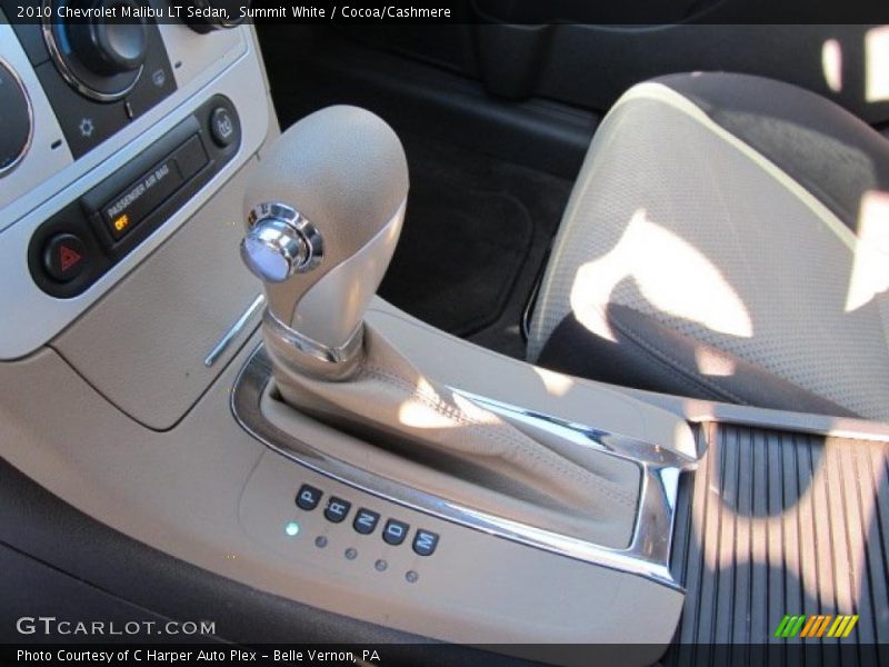 Summit White / Cocoa/Cashmere 2010 Chevrolet Malibu LT Sedan
