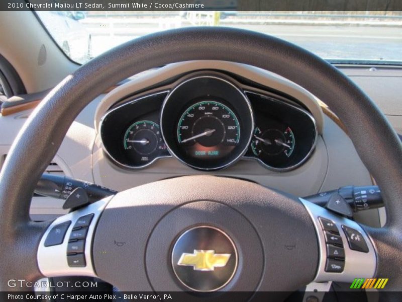 Summit White / Cocoa/Cashmere 2010 Chevrolet Malibu LT Sedan