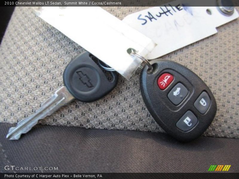 Summit White / Cocoa/Cashmere 2010 Chevrolet Malibu LT Sedan