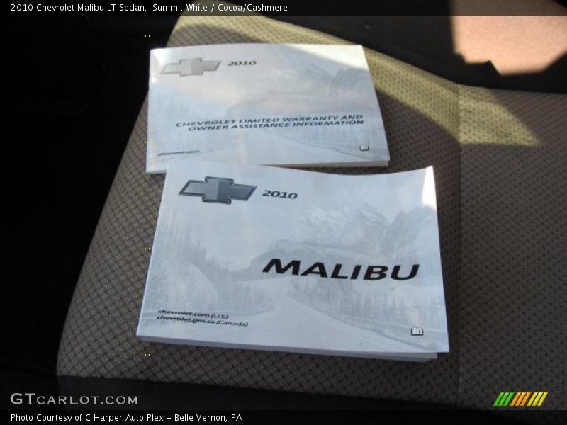 Summit White / Cocoa/Cashmere 2010 Chevrolet Malibu LT Sedan